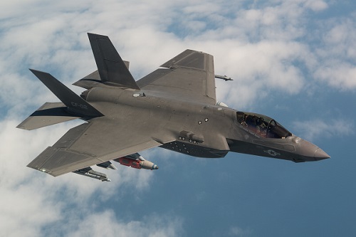 CF-02 Flt 596 piloted by Mr Peter Wilson flies the final System Development and Demonstration (SDD) test flight for the F-35. The was flwon from NAS Patuxent River, MD on 11 April 2018